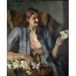 Dorothy HEPWORTH (1898 - 1978) Patricia PREECE (1900-1971) Girl with Flowers IIOil on canvas