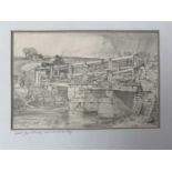 Stanley Roy BADMIN (1906-1989) Swinbrook Bridge1931Pencil study for the etchingSigned, dated &