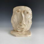 Julian DYSON (1936-2003)A ceramic sculpture of a head Incised signature and date 09.00 to base