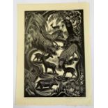 Clifford Cyril WEBB (1895-1972)'Water Hole'Woodcut, 1/20Signed, titled & numbered in pencil22.7x15.