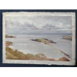 Frank SHORT (1857-1945)'Rough Tide, Mouth of the ?'WatercolourSigned23.5x35.7cmTogether with two