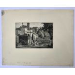 Stanley Roy BADMIN (1906-1989) Richmond Bridge1931Etching 2/50Signed, titled & dated in