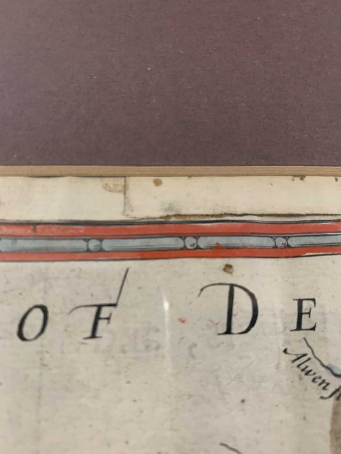 Map, brightly hand colouredJohn SPEEDEMerionethshire described 1610Inset town plan of HarlechSold by - Image 2 of 9