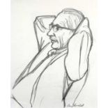 Guy WORSDELL (1908-1978)Portrait of Bernard LeachPencil on paperSigned27 x 21cm