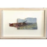 Kurt JACKSON (1961) Fog Hedge Mixed media Signed 13 x 30cm irregular