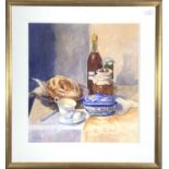 Pamela KAY (1939) Mr Otiger's Loaf and Willow Patterned Tureen Watercolour Signed,The Catto