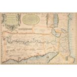 Map, handcolouredAfter Abrahami ORTELY (1527-1598)Agyptvs Antiqva 159549.1 x 39.2cm