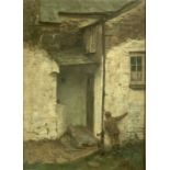 Walter LANGLEY (Attrib.) (1852-1922) Hide and Seek Oil on canvas 38 x 28cm