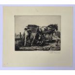 Stanley Roy BADMIN (1906-1989) The Tip Cart 1928EtchingSigned in pencilImage size 10x13cm,Also