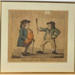 George I CRUIKSHANK (1792-1878) William Holland 1798 publisher What do you want, Paddy?? Coloured