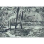 Ben REDDICK (20th/21st Century) Landscape Monochrome Engraving19.5 x 28.5cm (paper size)