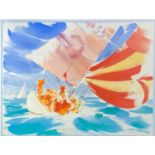 Jake SUTTON (1947) Racing Spinnaker Lithograph in colours Signed, inscribed 107/200 54 x 71cm