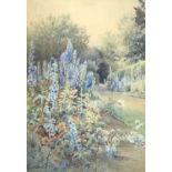 Howard Gull STORMONT (1844-1923) GardensWatercolour Signed 35.5 x 25cm