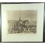 Alfred James MUNNINGS (1878-1959) Thomas Robins Bolitho on 'Barum', Photogravure Published Frost and