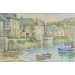 Thomas Herbert VICTOR (1894-1980) Mousehole Watercolour Signed 16 x 24.5cmCondition report: No