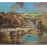 Robin LEONARD (1960)Rural LandscapeOil on boardSigned47 x 52cm