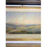 Henry George HINE (1811-1895)South Downs WatercolourSigned and dated 186533.5 x 60cm