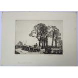 Stanley Roy BADMIN (1906-1989) Elms at West Wickham 1925Etching 32/40Numbered, signed & titled in