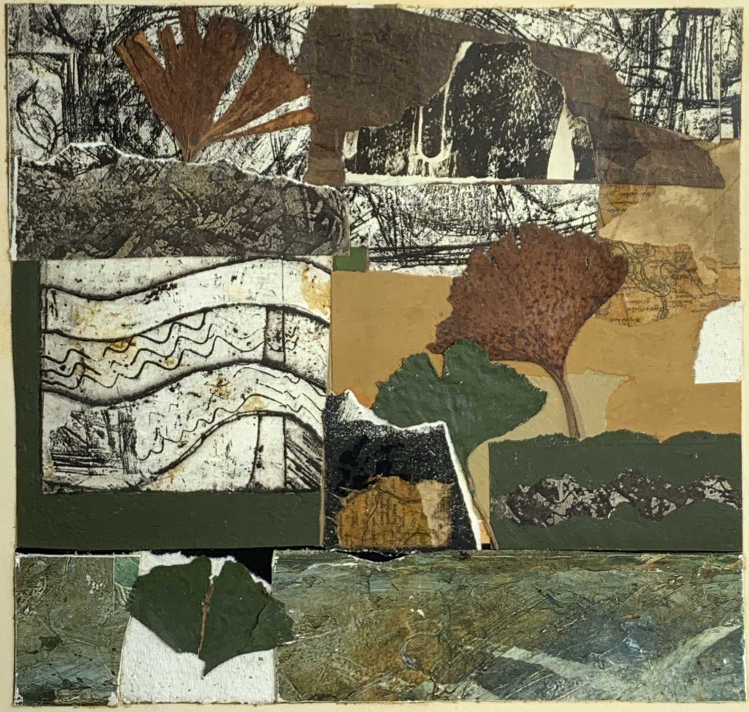 Peter FOX (1952)Autumn Collage Mixed media and collageSigned, inscribed and dated 1987 to verso25 - Image 2 of 3