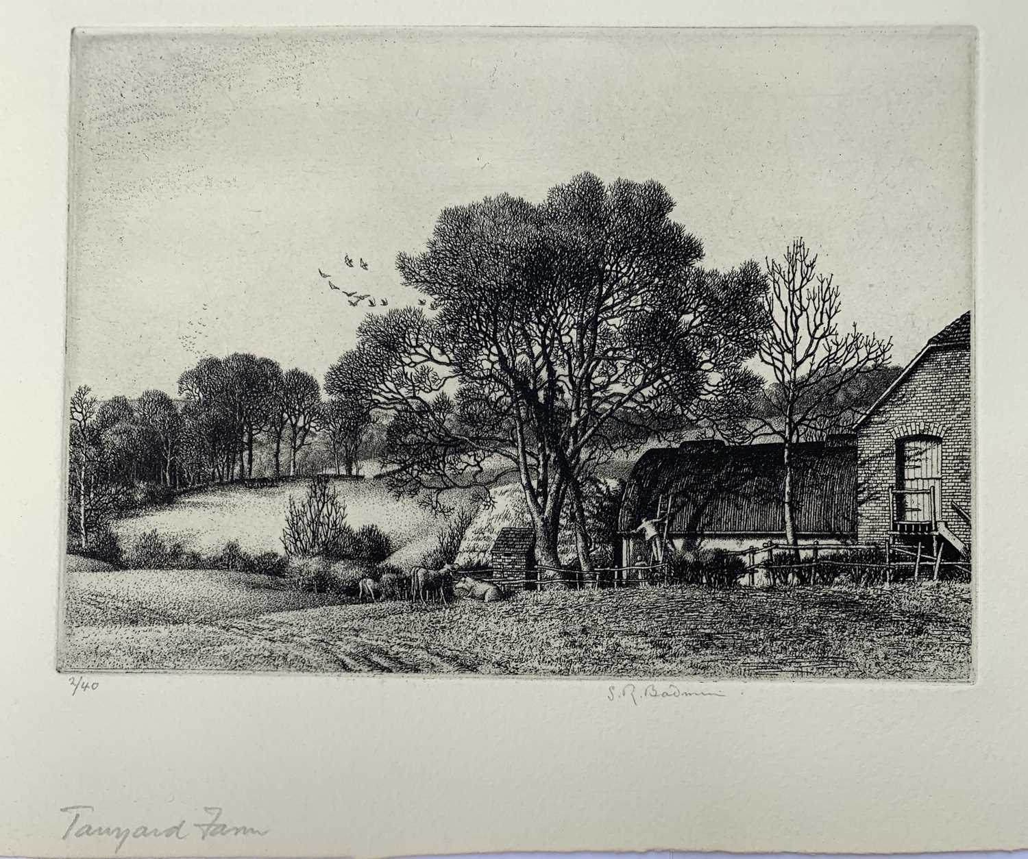 Stanley Roy BADMIN (1906-1989) Tanyard FarmCirca 1929Etching, 2/40 on Creswick paperSigned, numbered - Image 2 of 3