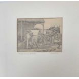 Stanley Roy BADMIN (1906-1989) The Tip Cart 1928Pencil study for the etchingInitialled, titled &