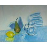 Caroline MACMICHAEL Still Life with Jug, Pear and LemonOil on canvasInscribed and dated November