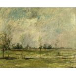 Jack Bridger CHALKER (1918-2014) Landscape Oil on board signed and dated 1950 39 x 49cm
