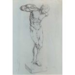 Old Master DrawingStudy of a Classical StatuePencil and body colour47 x 33cm