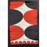 Terry FROST RA (1915-2003)Silk scarf - red, black and white