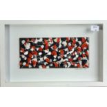 Clare WARDMAN (1960) White, Red and Black Light Tracking Oil on board Signed 10 x 22.5cm Together