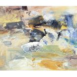 Clare WARDMAN (1960) 'Breakers- Gullane Bay Oil on canvas Signed inscribed and dated 1996 to verso