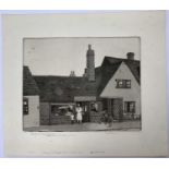 Stanley Roy BADMIN (1906-1989) Shops at Shere Surrey1927?Acquatint with etched outlineSigned, titled