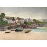 T MORTONCoverack, Cornwall, Sept 1913WatercolourSigned25.5 x 35.5cm