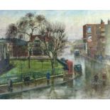 Joyce E DOO ( Friend of Carel Weight)Jerdan Place, FulhamOil on canvas Labels and inscriptions to