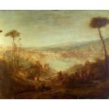 Joseph Mallord William TURNER(Follower) (1775-1851) Landscape with Bridges Oil on canvas, lined 81 x