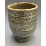 Jim MALONE (b.1946) A stoneware yunomiImpressed markHeight 9cm