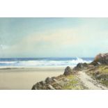 Reginald Daniel SHERRIN (1891-1971)Seascape, SlaptonWatercolour and bodycolourSigned50 x 75cm