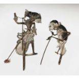 A pair of wayang klitik puppets, Yogyakarta, Java, Rama 49cm high, Sinta 37cm high) Wayang klitik