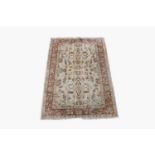 A Ziegler design chobi rug, the ivory field with all over design of scrolling flowering vines and