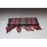 A warp Ikat woven scarf/runner, cotton Oecussi, Timor Leste, 44 x 160cm.