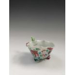 A Chinese famille rose porcelain waterdropper, 18th century, the exterior decorated with a
