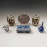 Miscellanous ceramics to include a pair of Chinese famille verte ginger jars, circa 1900, a
