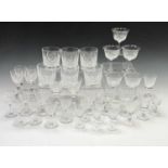 A set of six Waterford 'Alana' pattern small cordial/liqueur glasses, height 8.5cm, together with