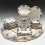 A Royal Albert 'Moonlight Rose' dinner service comprising circular tureen and cover, meat plate, two