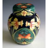 A Moorcroft 'Carousel' pattern ginger jar with cover, designed by Rachel Bishop, printed,