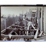 Early railway interest. A collection of 16 photographs depicting railway construction in the