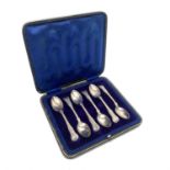 A set of six Kings pattern silver teaspoons Sheffield 1916 3.4oz cased