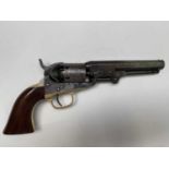 A Colt percussion five-shot revolver, serial number 215370 (all matching, including wedge), the