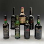 Seven mixed bottles, comprising of Port, Marsala, whisky, Drambuie etc (7).