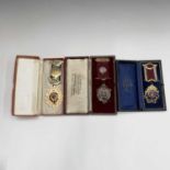 RAOB Medals - 3 boxed silver and silver gilt medals for services rendered - 1940's to 1960's, fine